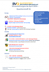 kommendes Monatsprogramm