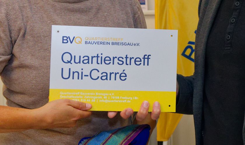 Schild "Uni-Carré"